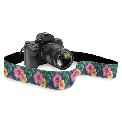 Picture of Boatee Aesthetic Morning Glory Thin Camera Strap Cross Body Camera Strap Digital Camera Wrist Strap Great Gift for Men&Women Camstrap - Hands-Free Strap For Cameras