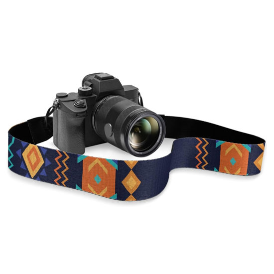 Picture of Boatee Southwestern Aztec Tribal Camera Strap-Fit for DSLR/SLR/Mirrorless Quick Release Adjustable Shoulder & Neck,Great Gift for Men&Women Photographers Cross Body Camera Strap