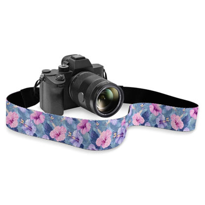 Picture of Boatee Morning Glory Camera Straps For Photographers Cross Body Camera Strap Adjustable Universal Quick Release Camera Strap for ALL DSLR/SLR Cameras Long Camera Strap Adults & Kids