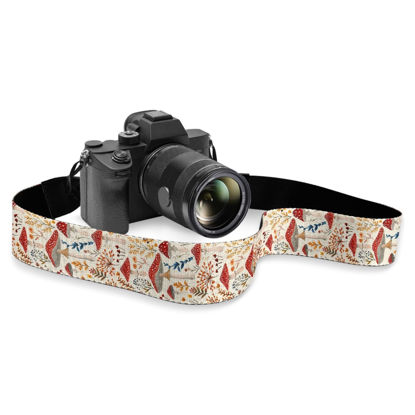 Picture of Boatee Mushroom Digital Camera Strap Camera Strap Crossbody Camstrap - Hands-Free Strap For Cameras Photographer Camera Great Gift for Men&Women Thin Strap