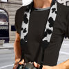 Picture of Boatee Cow Stripes Camera Strap Long Camera Strap Camera Harness For Photographers Multi-function Universal Fit Neck Shoulder & Crossbody Strap Quick Release Dslr Strap