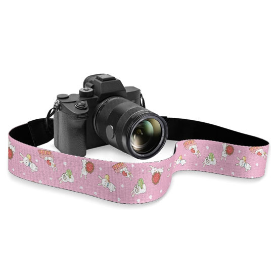 Picture of Boatee Cute Rabbit Camera Strap Cross Body Camera Strap Camstrap - Hands-Free Strap For Cameras Camera Sling Strap for ALL DSLR/SLR Cameras Camera Hand Strap