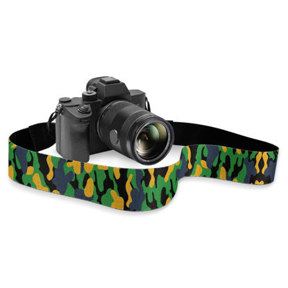 Picture of Boatee Green Camouflage Camera Straps For Photographers Adjustable Camera Strap Digital Camera Wrist Strap Wrist Strap Camera Multi-function Universal Camera Accessories