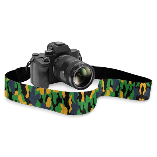 Picture of Boatee Green Camouflage Camera Straps For Photographers Adjustable Camera Strap Digital Camera Wrist Strap Wrist Strap Camera Multi-function Universal Camera Accessories