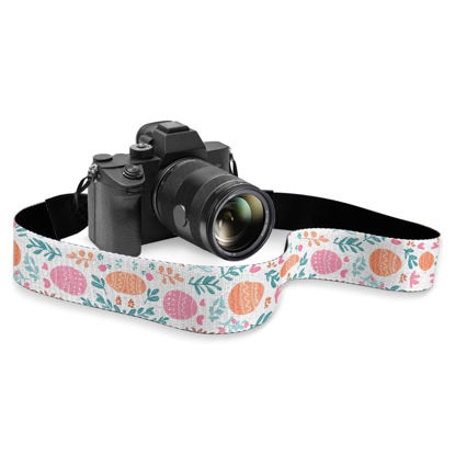 Picture of Boatee Easter Egg Camera Strap Cute Camera Wrist Strap Universal Camera Straps Cross Body Camera Strap for Women Adjustable Camera Holder Strap Multi-Function Shoulder Strap White