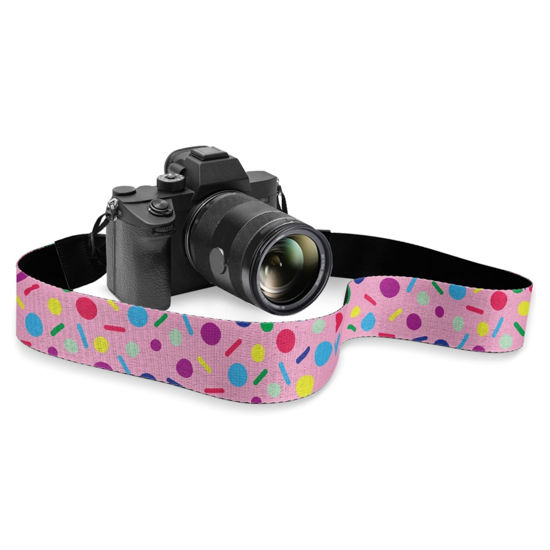 Picture of Boatee Color Dots Camera Straps for Photographers Camera Strap Crossbody Camera Lanyard Neck Strap Camstrap - Hands-Free Strap for Cameras Multi-function Straps