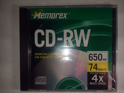Picture of Memorex 650MB/74-Minute 4X Music CD-RW Media