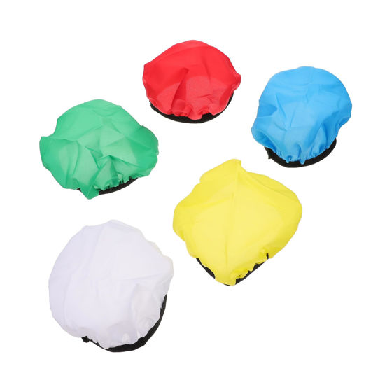 Picture of ORFOFE 5pcs Flash Cloth Cover Round Lamp Shade Ring Flash Lampshades for Table Lamp Monolight Reflector Sock Reflector Cover Strobe Light Socks Cloth Lampshade Flash Lamp Cover Cosmetic