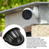 Picture of Outdoor Camera Cover, Security Cam Sun Rain Shade Cover, ABS Plastic Protective Roof, for Hemispherical and Ball Head Surveillance Cameras, 11.0 x 8.3 x 6.3in (Black)