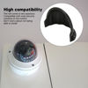 Picture of Outdoor Camera Cover, Security Cam Sun Rain Shade Cover, ABS Plastic Protective Roof, for Hemispherical and Ball Head Surveillance Cameras, 11.0 x 8.3 x 6.3in (Black)