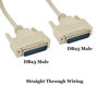 Picture of CompuCablePlus RS-232 Serial Cable Shielded, Molded, Beige (DB25 to DB25, Male to Male, 3 Feet)