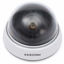Picture of YUHOME 1Pc Simulation Camera Fake Dummy Dome Surveillance Security Camera Flashing Red Light (White)