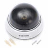 Picture of YUHOME 1Pc Simulation Camera Fake Dummy Dome Surveillance Security Camera Flashing Red Light (White)