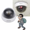 Picture of YUHOME 1Pc Simulation Camera Fake Dummy Dome Surveillance Security Camera Flashing Red Light (White)