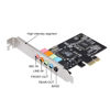 Picture of pizarra PCIe Sound Card 5.1, PCI Surround Card 3D Stereo Audio with High Sound Performance PC Sound Card CMI8738 Chip