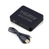 Picture of 1 in 2 Out HDMI Splitter 1080P 1X2 HDCP Stripper 3D Power Amplifier 4K HD HDMI Screen Splitter Switcher