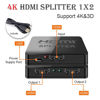 Picture of 1 in 2 Out HDMI Splitter 1080P 1X2 HDCP Stripper 3D Power Amplifier 4K HD HDMI Screen Splitter Switcher