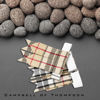 Picture of UMAM Kilt Flashes for Men with Heavy Buckle Adjusters, Plain & Tartan Kilt Sock Flashes. (Campbell of Thompson 017FLBU)