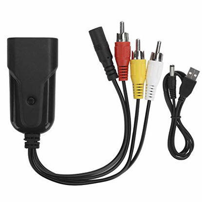 Picture of wendeekun Video Adapter Cable,HDMI to AV (CVBS) Converter 1080P HDMI to RCA Audio Video Adapter Cable Low Power Consumption,Portable, Flexible, Plug and Play