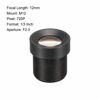 Picture of uxcell 2 Pcs CCTV Camera Lens 12mm Focal Length 720P F2.0 1/3 Inch Wide Angle for CCD Camera
