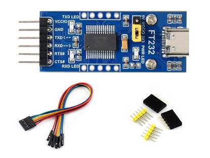 Picture of FT232 USB to UART TTL Serial Converter Adapter Module 3.3V 5V USB UART Board (Type C) FT232RL USB to TTL Adapter Compatible with Mac OS, Linux, Android, Wince, Windows 7/8/8.1/10/11