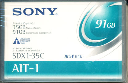 Picture of Sony SDX135C 35/91 GB AIT-1 8MM 230M Tape Cartridge