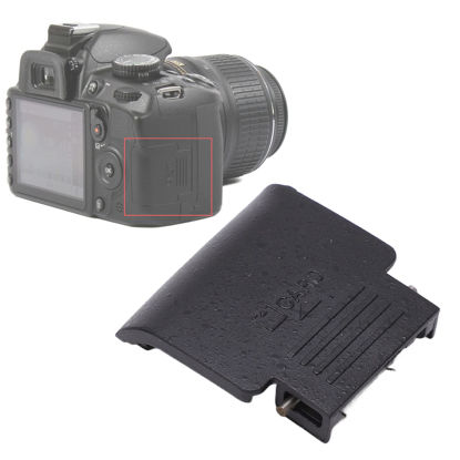 Picture of SD Card Slot Cover for D3100, Digital Camera Memory Card Shell Back Door Socket Lid Protector with Spring and Iron Sheets