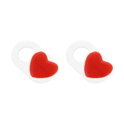 Picture of Mobestech Desktop Camera 2 PCS Computer Webcam Slide Cover Heart Shaped Laptop Privacy Blocker Camera Guard Cover Slide Phone Blocker Sticker for Women and Men