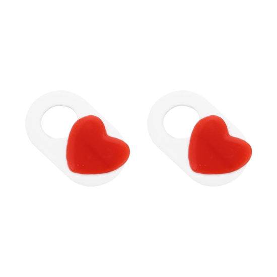 Picture of Mobestech Desktop Camera 2 PCS Computer Webcam Slide Cover Heart Shaped Laptop Privacy Blocker Camera Guard Cover Slide Phone Blocker Sticker for Women and Men