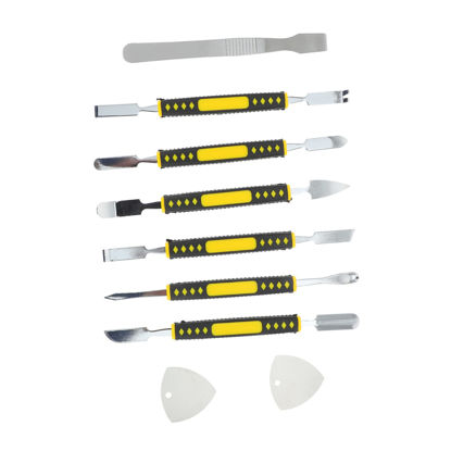 Picture of Housoutil 1 Set Metal Crowbar Screen Cleaner Tool Screen Removal Tool Phone Screen Repair Kit Screen Opening Tool Kit Replace Screen Kit Opening Pry Tool Kit Cleaning Kit Precision Pp