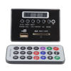 Picture of MP3 Decoder, Decoder Board DC12V Bluetooth MP3 Decoder Board Audio Module USB S D TF FM Radio Lossless WMA/WAV Silver/Black 2.75×1.45 Inch Mounting Hole Spacing(Black)