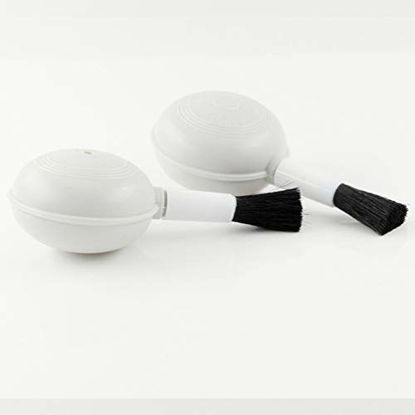 Picture of SOLUSTRE 8Pcs Lens Blower Brush Air Blaster Blower Brush Dust Cleaner Brush Blower for Telescope Lens Camera Magnifying Glass Keyboard White
