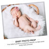 Picture of Hohopeti Baby Photography Blanket Baby Photography Blanket Photo Props Blankets White Furry Blanket Baby Photoshoot Mat Newborn Backdrop Mat Photo Backdrop Photography Background Cloth