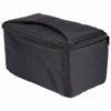 Picture of Camera Bag, 10.2 * 5.9 * 5.5 Inch Portable Overlap Zipper Padded Bag Pouch W/ Carry Strap BT For DSLR Camera Lens, Full Padded Accessory Lens Case With Thick Inner Vibrate Absorption Material