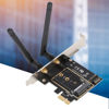 Picture of SALALIS PCI E WiFi Card for PC, PCI E to NGFF M.2 WiFi Wireless Module Adapter Card Bluetooth Wireless Module Adapter Card, Bluetooth Network Card Expansion Card, PCI E 1X to Key A E Adapter Card