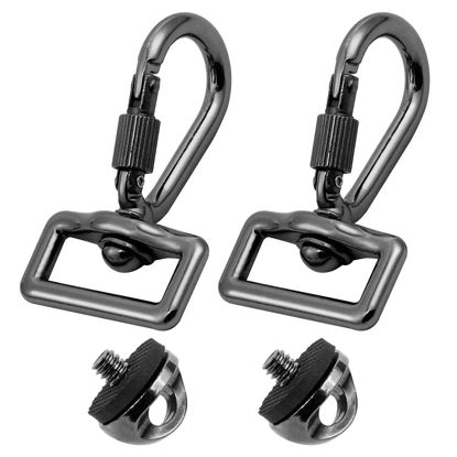 Picture of FEICHAO Camera Carabiner Hook Quick Release Set Compatible with Canon Nikon Sony DSLR Shoulder Sling Strap Belt (Hook and Screw)