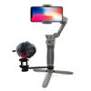 Picture of Universal Cold Shoe Mount Adapter with 1/4in and 3/8in Screw Holes Compatible for Photography Studio LED Light Stand Tripod DSLR Camera Cage Flash Monitor 4.8 X 1.65in (Black)
