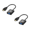 Picture of WE LOVE TEC HDMI to VGA (Black) HDMI Male to VGA Female Adapter Compatible with Laptop, Desktop, Computer, PC, Projector, HDT, Monitor, Chromebook and More, 2-Pack