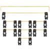 Picture of EG Everglide Panda Stabilizer Gold Plated Plate Mounted Black White Stabilizer for Custom Mechanical Keyboard Plate IK75 YC66 Zeeyoo 68 YC96 Womier (EG Panda for 104 Plus x1)