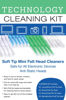 Picture of KC Republic Cleaning Brush Kit with Bendable Mini Soft Round Cotton and Felt Tip Brushes, Clean Phone, Tablet, Laptop, or Computer, 4 Different Size Heads, Electronics Cleaner, 100 Pieces