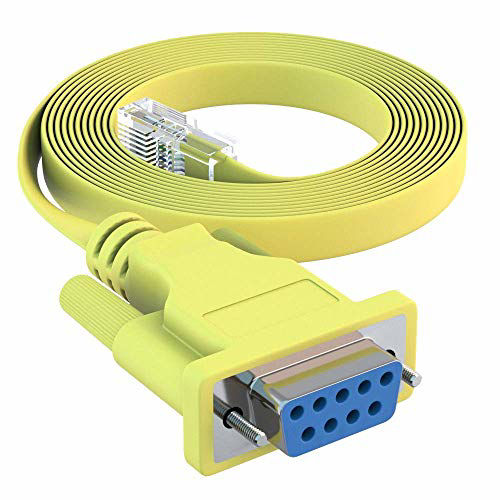 GetUSCart- CableRack 10ft DB9 Female to RJ45 Male Rollover Console ...