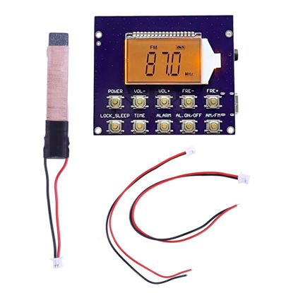 Picture of DIY Radio Receiver Kit FM AM SW Wireless Module 87-108MHz 4.75-21.85MHz LCD Display Clock Timing DC 3.7V