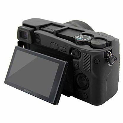 Picture of STSEETOP Sony A6300 A6400 Case,Professional Silicone Rubber Camera Case Cover Detachable Antiscratch Shockproof Full Body Protective case for Sony A6300 A6400 (Black)