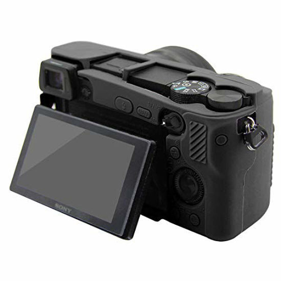 Picture of STSEETOP Sony A6300 A6400 Case,Professional Silicone Rubber Camera Case Cover Detachable Antiscratch Shockproof Full Body Protective case for Sony A6300 A6400 (Black)