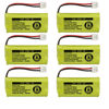 Picture of Kastar Battery 6-Pack Bulk Packaging Replacement for AT&T BT8001 / BT8000 / BT8300 / BT184342 / BT284342 / AT3211-2 / 89-1335-00 / 89-1344-01 / 89-1330-00-00 / 89-1330-01-00 / BATT-6010 / CPH-515D