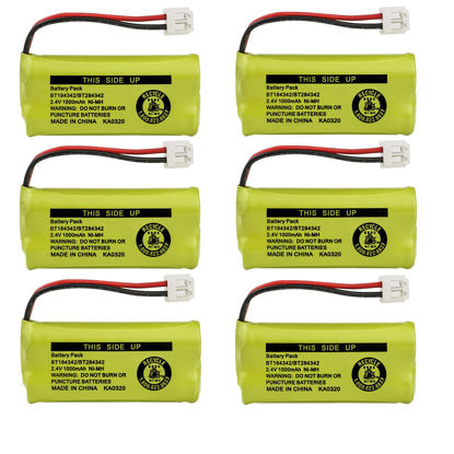 Picture of Kastar Battery 6-Pack Bulk Packaging Replacement for AT&T BT8001 / BT8000 / BT8300 / BT184342 / BT284342 / AT3211-2 / 89-1335-00 / 89-1344-01 / 89-1330-00-00 / 89-1330-01-00 / BATT-6010 / CPH-515D
