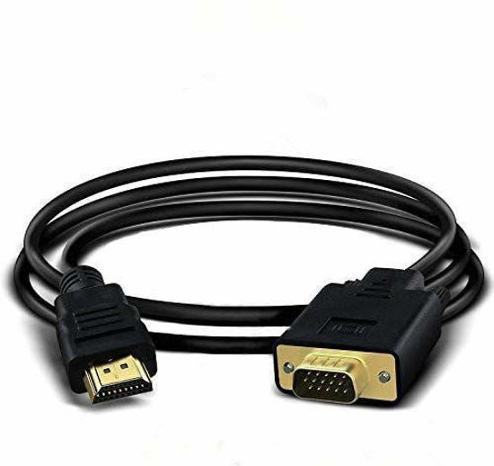 Picture of HDMI to VGA , Yiany Gold-Plated 1080P HDMI Male to VGA Male Adapter Cable Compatible for Computer, Laptop, PC, Monitor, Projector, HDTV, DVD, Xbox - 6 Feet
