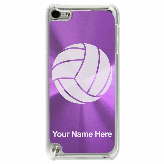 Picture of Case Compatible with iPod Touch 5th/6th/7th Generation, Volleyball Ball, Personalized Engraving Included (Purple)