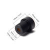 Picture of Othmro 3Pcs 6mm Camera Lens 3MP F2.0 Pixels Security WiFi Camera Lens, 1/2.5 Inch Wide Angle for Camera M12 Threaded Dia for IP Camera Panoramic Camera Lens