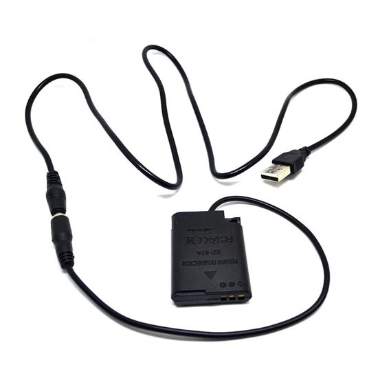Picture of Raeisusp 5V2A USB Cable + EN-EL23 Dummy Battery EH-67A EP-67A DC Coupler for Nikon COOLPIX Camera P600 P610 P900 S810C